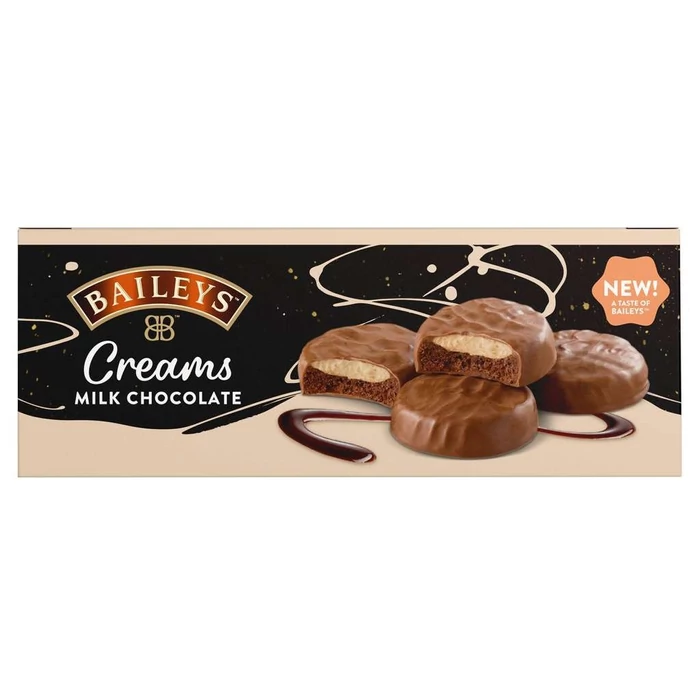 Bailey's Ízű  Krémmel Töltött Keksz Tejcsokoládé Bevonattal 128G  Bailey's Ízű  Krémmel Töltött Keksz Tejcsokoládé Bevonattal 128G