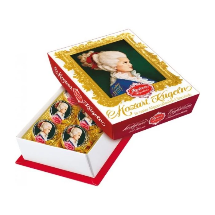 Reber Constanze Barrok Praliné Étcsokoládéban Pisztácia-marcipánnal és Trüffel töltelékkel 120 g Reber Constanze Barrok Praliné Étcsokoládéban Pisztácia-marcipánnal és Trüffel töltelékkel 120 g