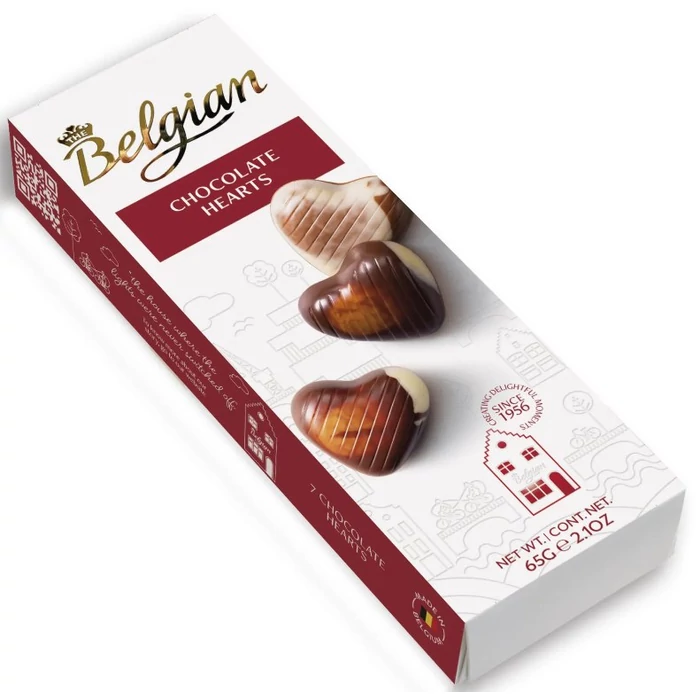 Belgian Hearts Hazelnut Szívdesszert 65g Belgian Hearts Hazelnut Szívdesszert 65g