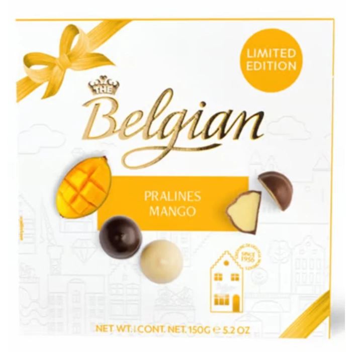 Belgian Csokoládé Praliné Mangó Ízű Töltelékkel 150g