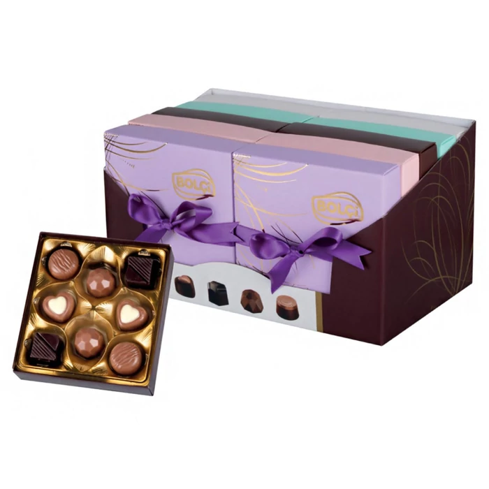 Bolci Boutique Praliné Válogatás Lila Díszdobozban 80g(1db)