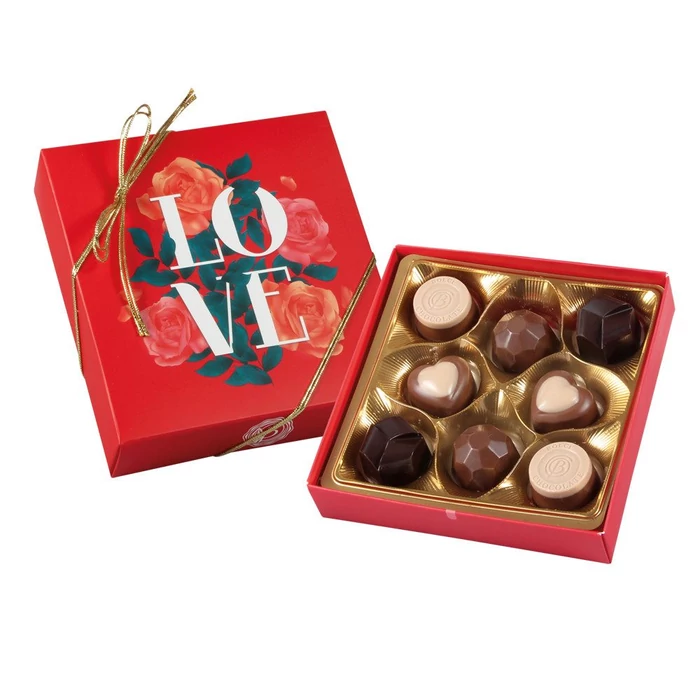 Love Praliné Válogatás Piros Díszdobozban 96g  Love Praliné Válogatás Piros Díszdobozban 96g