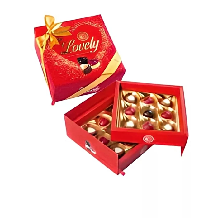 Lovely Praliné Válogatás  Díszdobozban Táskával 216g Lovely Praliné Válogatás  Díszdobozban Táskával 216g
