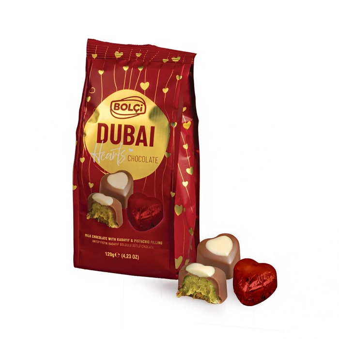Bolci Dubai Hearts Csomagolt Szívecskék 120g 