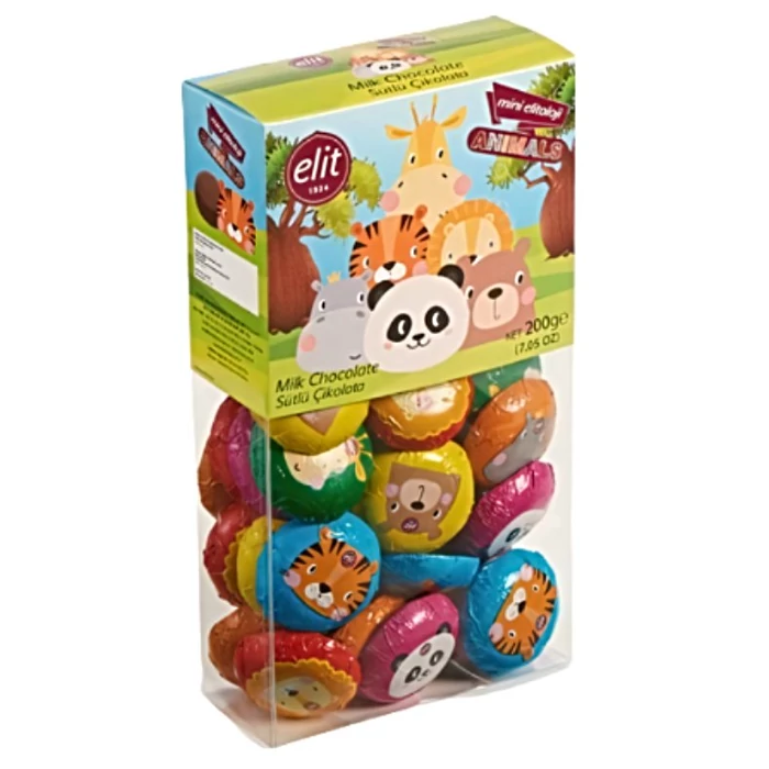 Elit Animals Tejcsokoládé  Korongok 200g Elit Animals Tejcsokoládé  Korongok 200g
