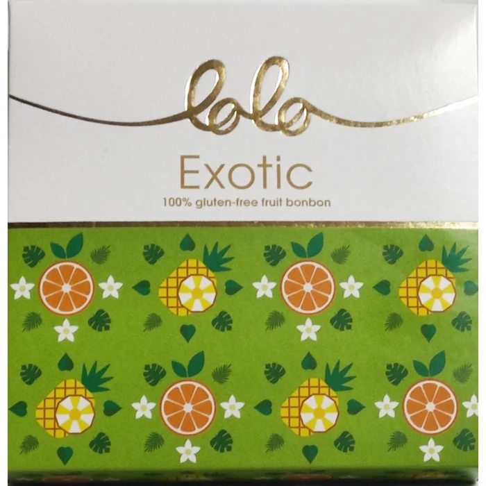Lolo Exotic Gluténmentes Fehércsokoládés Gyümölcsbonbon Hozzáadott Cukor Nélkül 100g Lolo Exotic Gluténmentes Fehércsokoládés Gyümölcsbonbon Hozzáadott Cukor Nélkül 100g