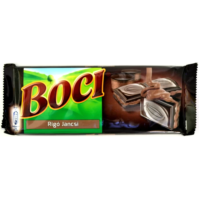 Boci Kakaós krémmel töltött étcsokoládé-Rigó Jancsi 90g Boci Kakaós krémmel töltött étcsokoládé-Rigó Jancsi 90g