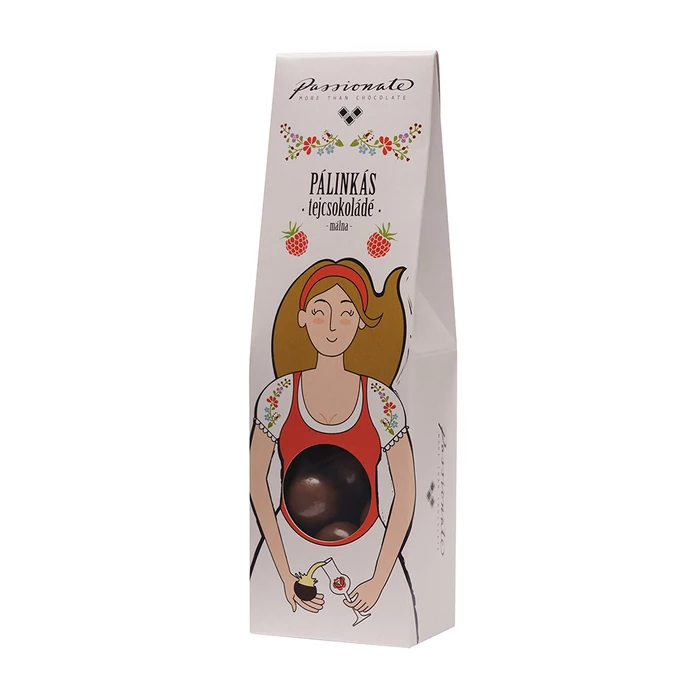 Passionate Málna Pálinkás Tejcsokoládé Bonbon Díszdobozban 80g Passionate Málna Pálinkás Tejcsokoládé Bonbon Díszdobozban 80g