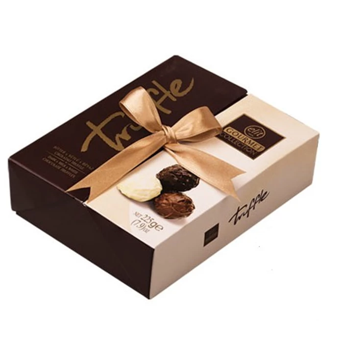 Elit Trüffel Gourmet Válogatás (Tej-, Ét- és Fehércsokoládé) 225g Elit Trüffel Gourmet Válogatás (Tej-, Ét- és Fehércsokoládé) 225g