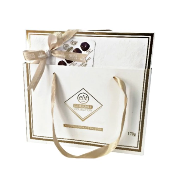 Elit Gourmet Csokoládé Praliné Válogatás White Box 170g Elit Gourmet Csokoládé Praliné Válogatás White Box 170g