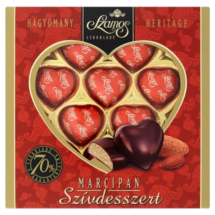 Szamos Szívdesszert Díszdobozban 130g  Szamos Szívdesszert Díszdobozban 130g