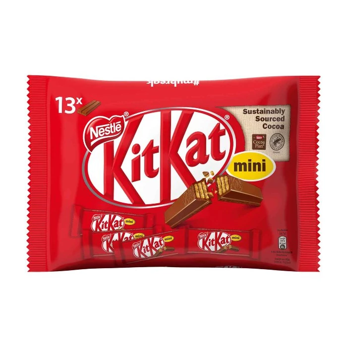 KitKat Minis Szeletek Ropogós Ostya Tejcsokoládéban (13 db) 217 g