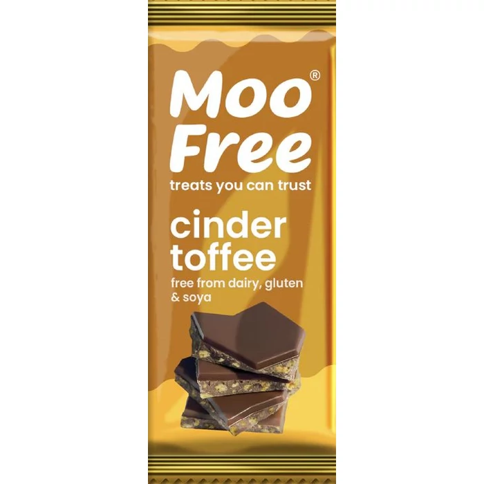 Moo Free Tej- és Gluténmentes Vegán Csokoládé Táblal Karamellás Darabokkal 80g