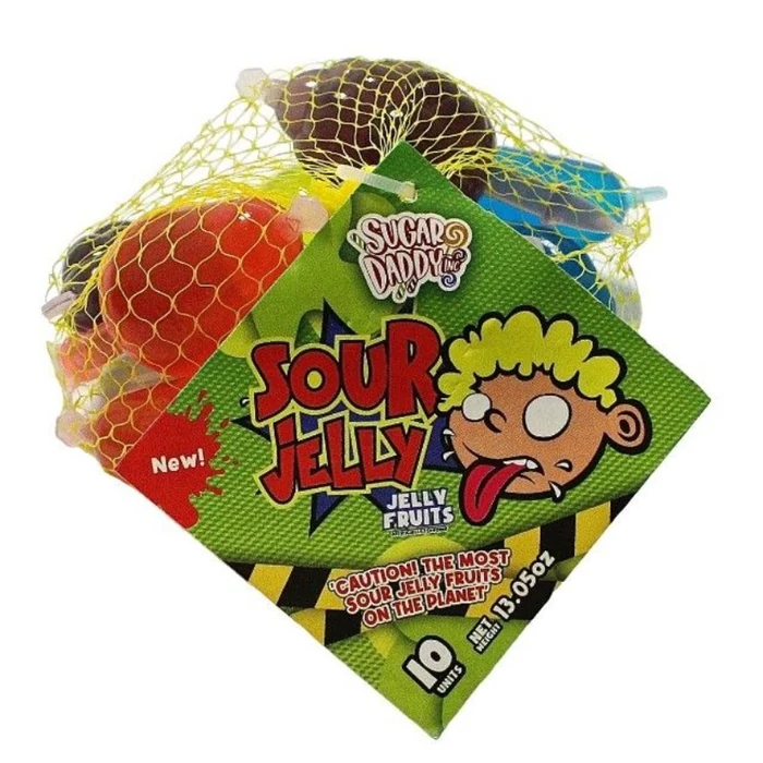 Sugar Daddy Sour Jelly Fruits Gyümölcsös Zselés Édesség 370ml Sugar Daddy Sour Jelly Fruits Gyümölcsös Zselés Édesség 370ml