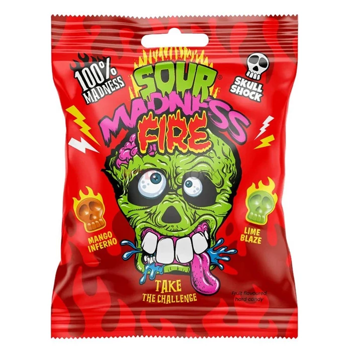 Argo Sour Madness Fire Extra Savanyú  Kemény Cukorka (tűz) 60g
