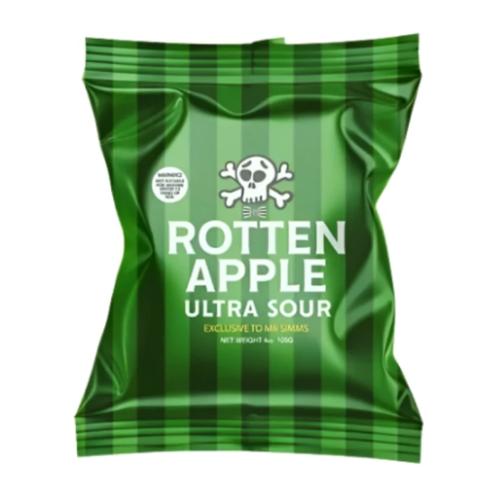 Black Death Ultra Sour Rotten Apples  Ízű  Candy 100g