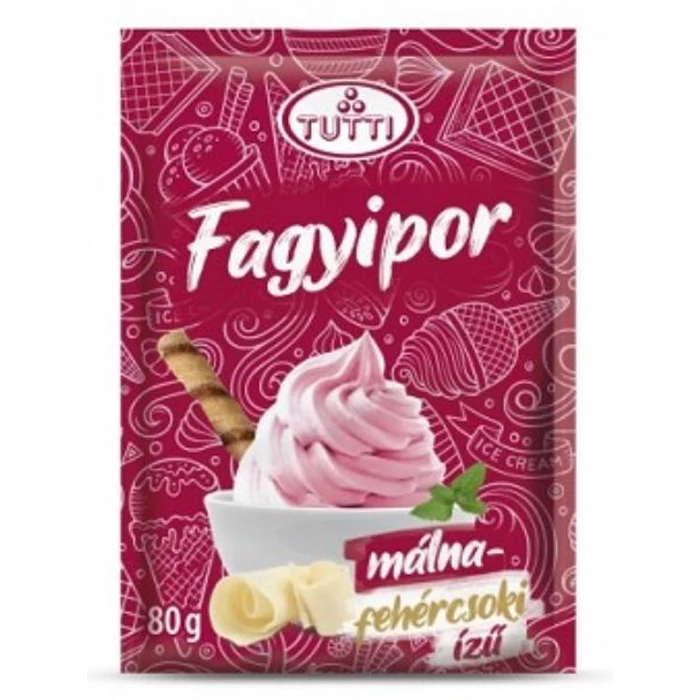 Tutti Fagyipor Málna-Fehércsokoládé Ízben 80g Tutti Fagyipor Málna-Fehércsokoládé Ízben 80g