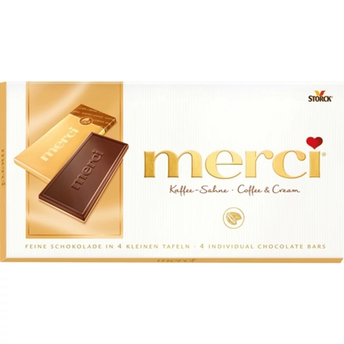 Merci Tejszines-Kávés Táblás Csokoládé 100g