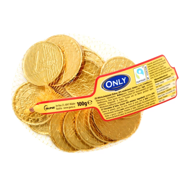Only Tejcsokoládé Euró Érmék 85g Only Tejcsokoládé Euró Érmék 85g