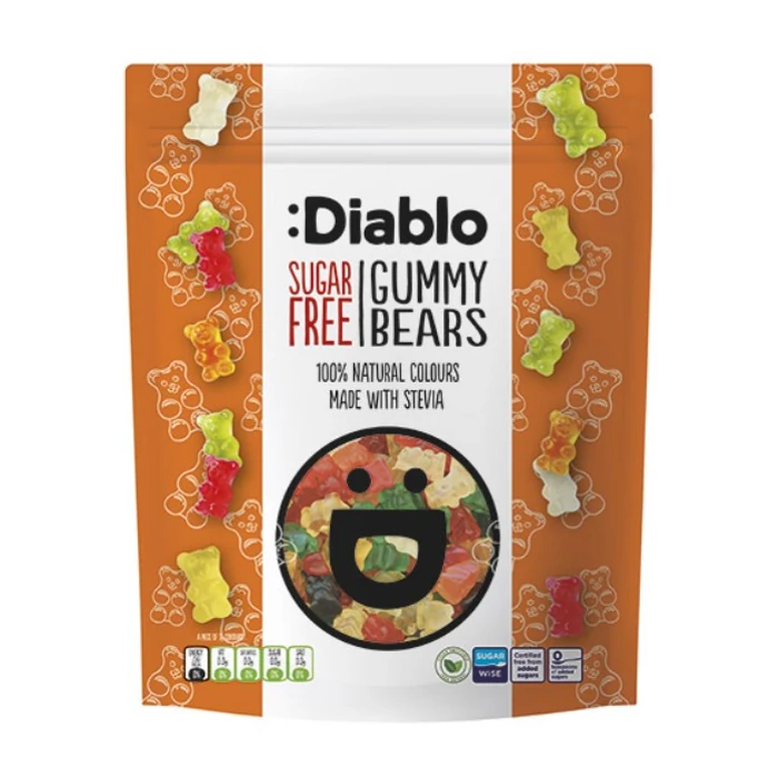 Diablo Cukormentes Gumimaci Édesítőszerrel 75g Diablo Cukormentes Gumimaci Édesítőszerrel 75g