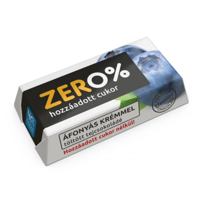  Szerencsi Zéró  Áfonyás Krémmel Töltött Tejcsokoládé Édesítőszerrel 21g
