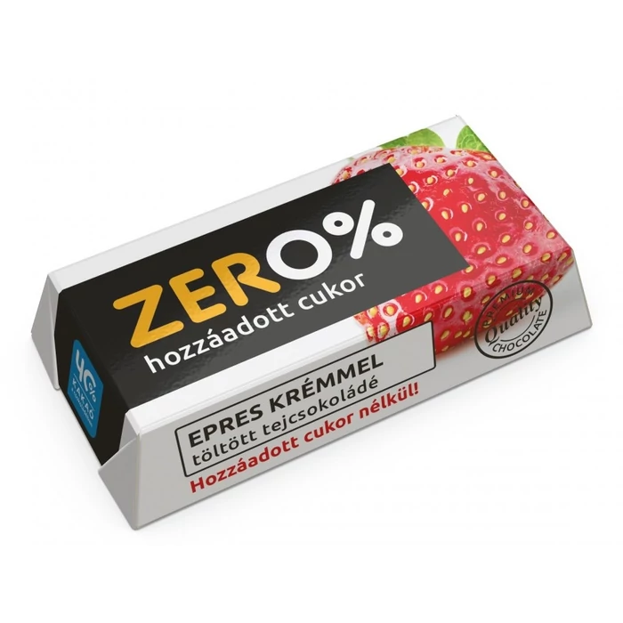  Szerencsi Zéró Epres Krémmel Töltött Tejcsokoládé Édesítőszerrel 21g