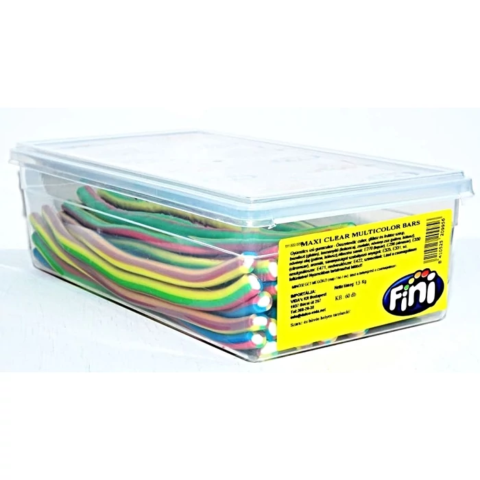 Fini Maxi Clear  Multicolor Kábel Gumicukor 1500g