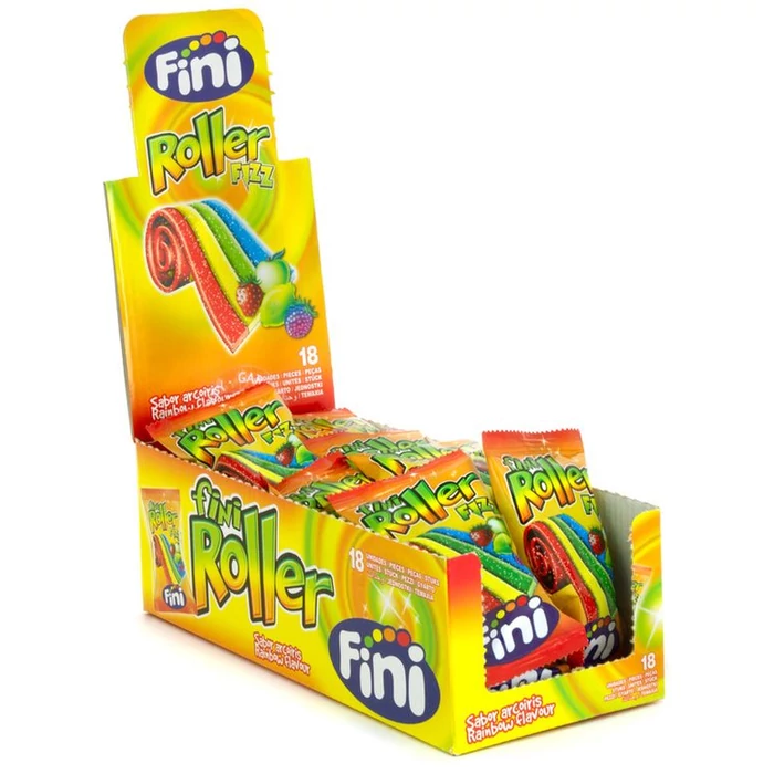 Fini Roller Szivárvány gumicukor 360g (18 Db-os)