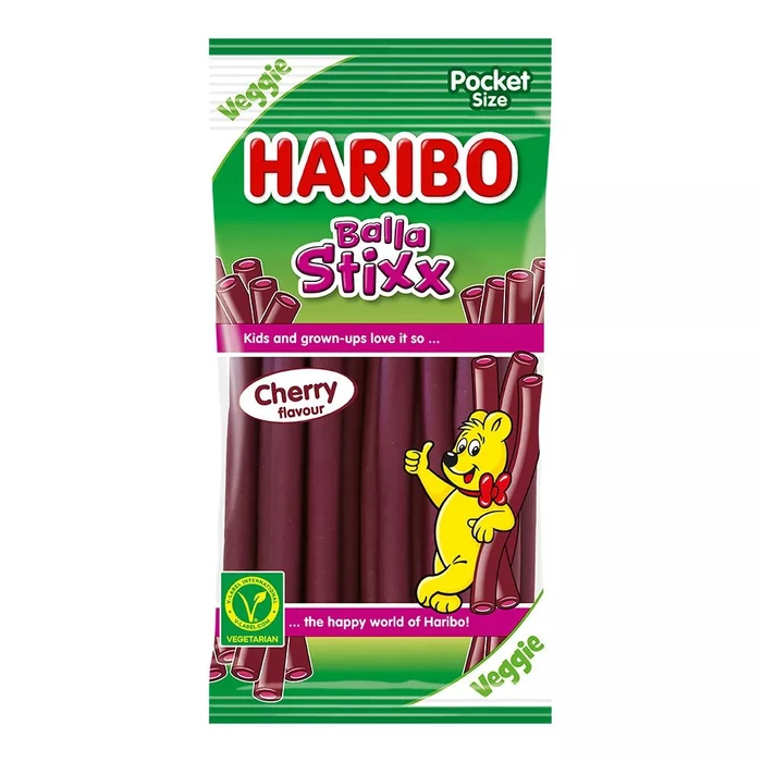 Haribo Vegan Balla Stixx Chery 80g