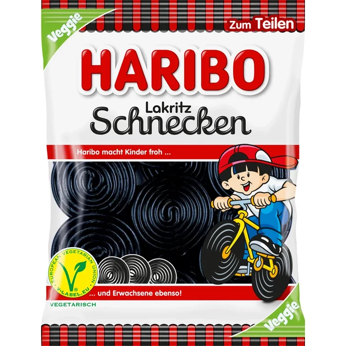 Haribo Vegetáriánus  Édesgyökér Csigák 175g