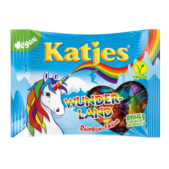 Katjes Vegan Gumicukor Rainbow(kék) Kiadás 210g