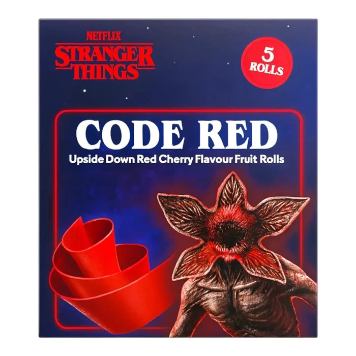 Stranger Things Demogorgon  Fruit Rollers Cseresznye Ízű Felcsavarható Gumicukor 60g(5*12g)