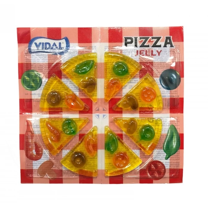 Gyümölcs ízű gumicukor - Pizza Szeletek 66g  Gyümölcs ízű gumicukor - Pizza Szeletek 66g