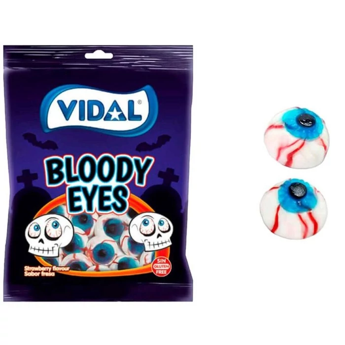 Vidal Szemgolyók Gyümölcs Ízű Gumicukor 90g