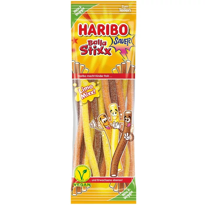 Haribo Vegan Balla Stixx Limo 175g Haribo Vegan Balla Stixx Limo 175g