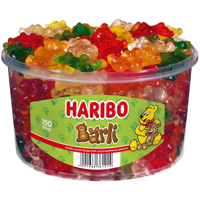 Haribo Tégelyes Bärli 1200g (150db)