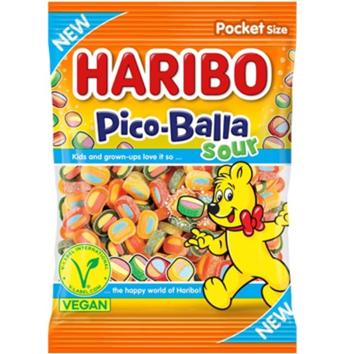 Haribo Vegan Savanyú Pico Balla 80g