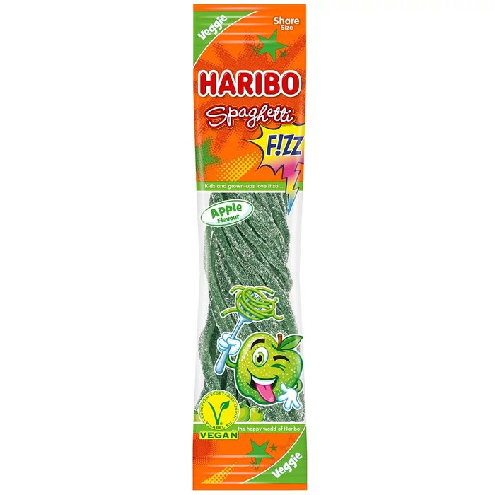 Haribo Vegan Spaghetty Apple Sour 200g Haribo Vegan Spaghetty Apple Sour 200g