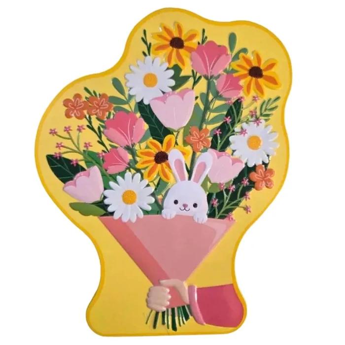 Becky's Húsvéti Vajas Keksz Válogatás Virágmintás Fémdobozban 114g