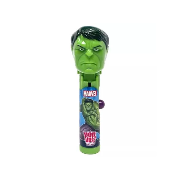 Bip Pop Ups Marvel Hulk Nyalóka Tartó Nyalókával 10g