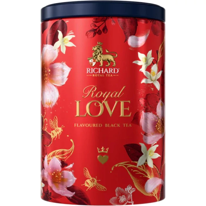 Richard Royal Ceylon Love Fémdobozos Fekete Tea (Red) 80g