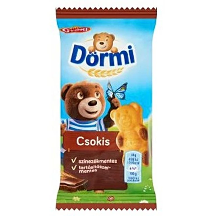 Dörmi Győri Édes Kismackó Csokis Piskóta 30g