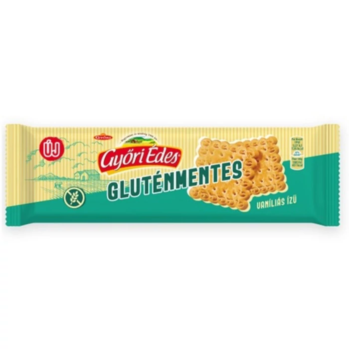 Győri Gluténmentes Vaníliás Ízű keksz 75g Győri Gluténmentes Vaníliás Ízű keksz 75g
