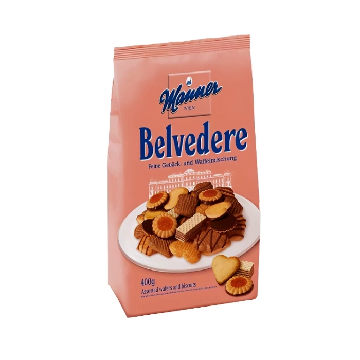 Manner Belvedere Vegyes Ízesítésű Teasütemény 400g Manner Belvedere Vegyes Ízesítésű Teasütemény 400g