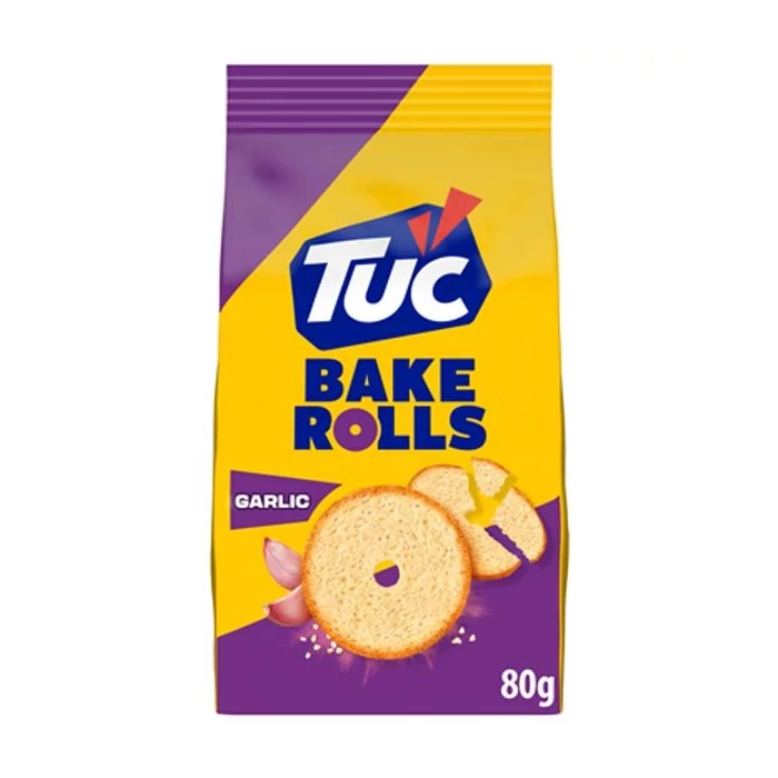 Tuc New Bake Rolls Fokhagymás Kétszersült  80g