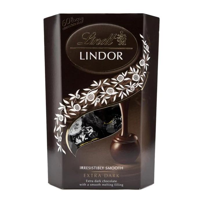 Lindt Lindor Kakaós Krémmel Töltött Étcsokoládé Golyók 200g Lindt Lindor Kakaós Krémmel Töltött Étcsokoládé Golyók 200g