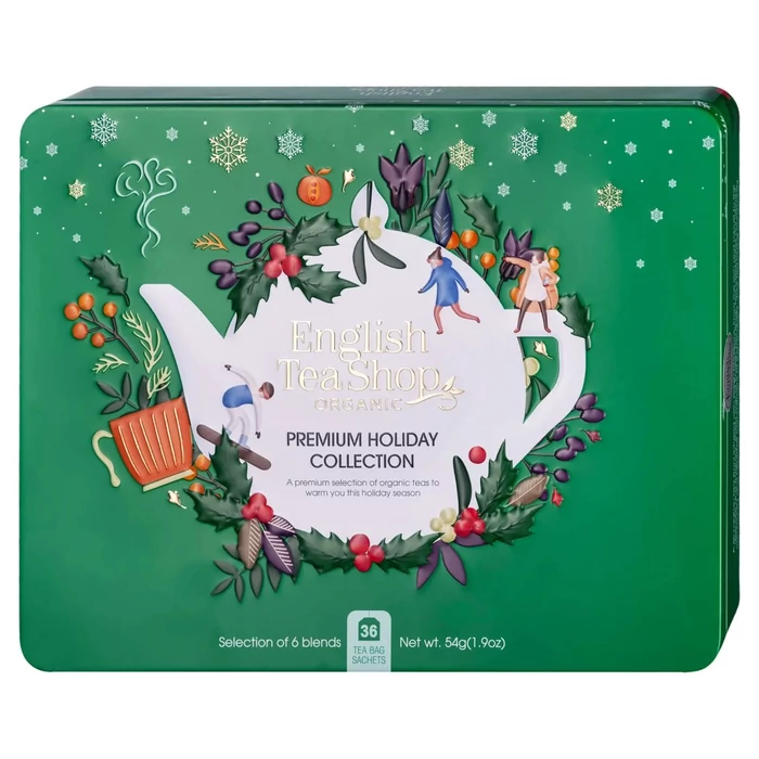 English Tea Shop Organic Fémdobozos Ünnepi Teaválogatás(Zöld)  54g