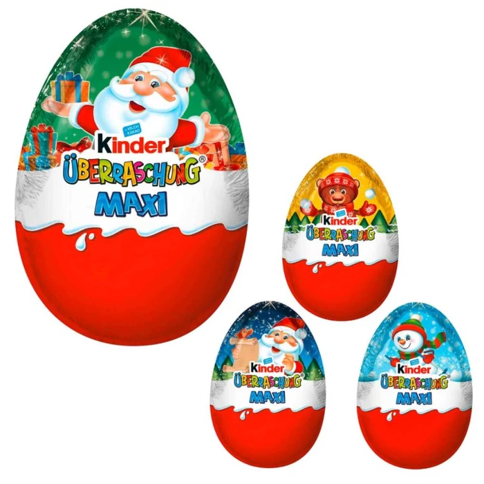 Kinder Karácsonyi Meglepetés Maxi Tojás 100g(1db) Kinder Karácsonyi Meglepetés Maxi Tojás 100g(1db)