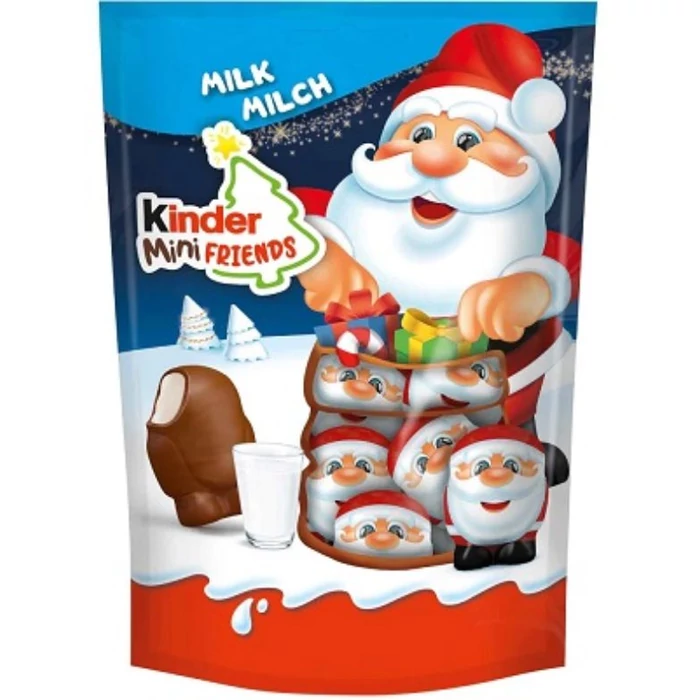 Kinder Mikulás Mini Friends Tejcsokoládé Figurák 122g Kinder Mikulás Mini Friends Tejcsokoládé Figurák 122g