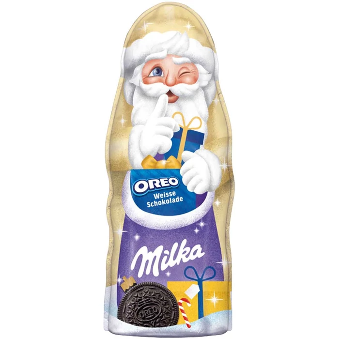 Milka Oreo Fehércsokoládé Mikulás 95 g